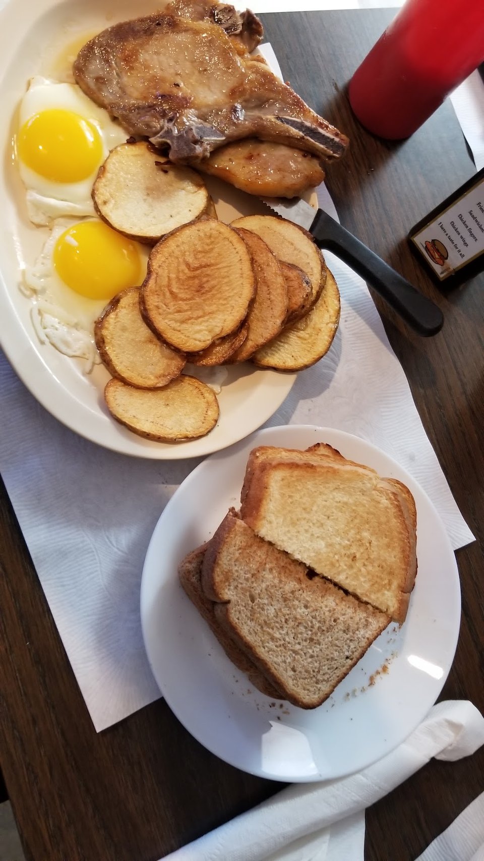 Pork Chops and Eggs