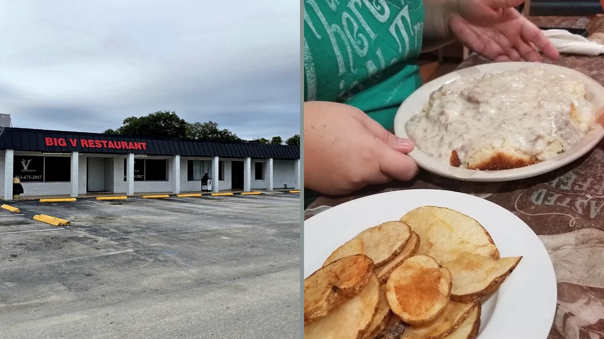 American diner food in a small-town setting.