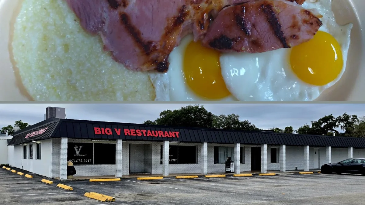 American diner food in a small-town setting.